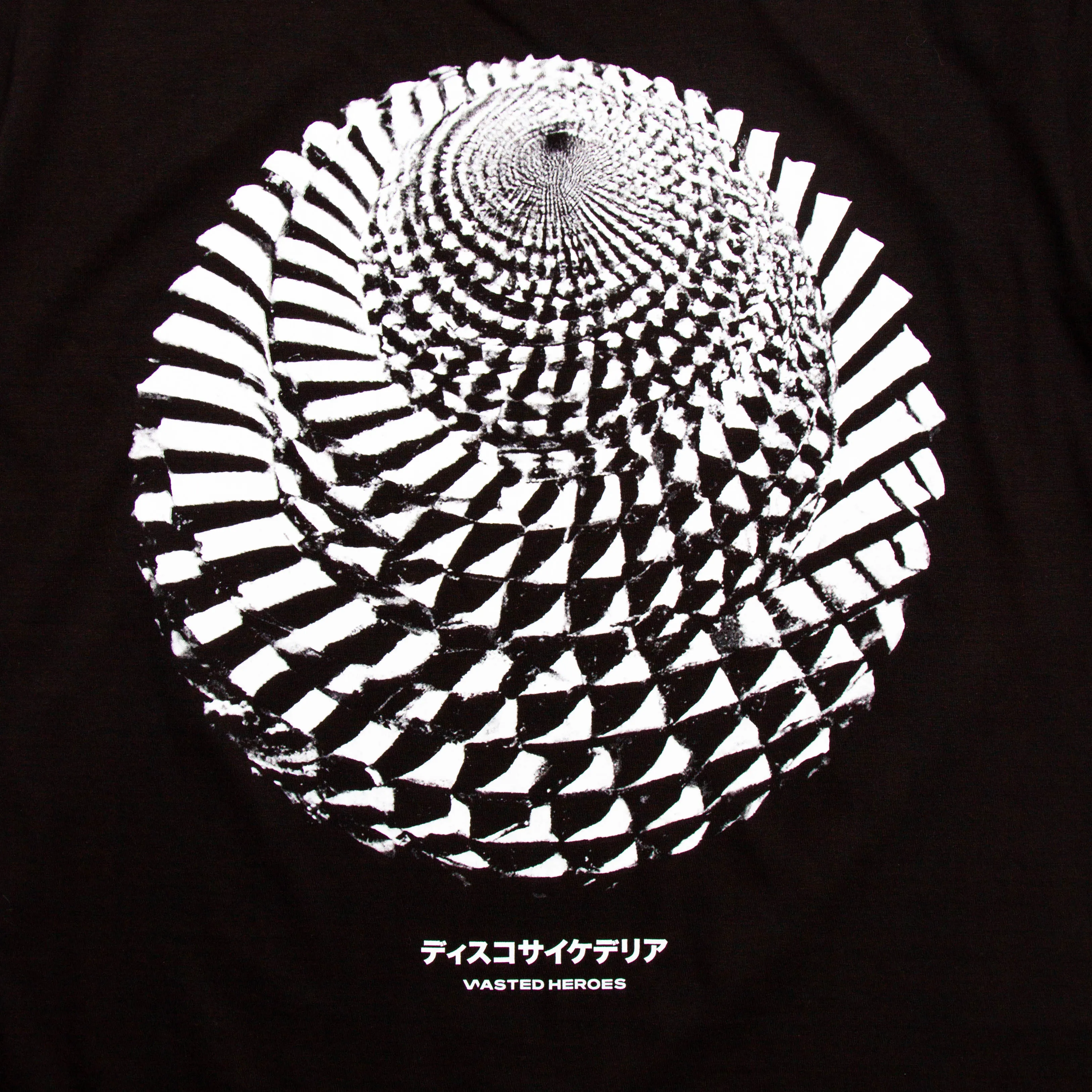 035 Disco Psychedelia Back Print - Tshirt - Black