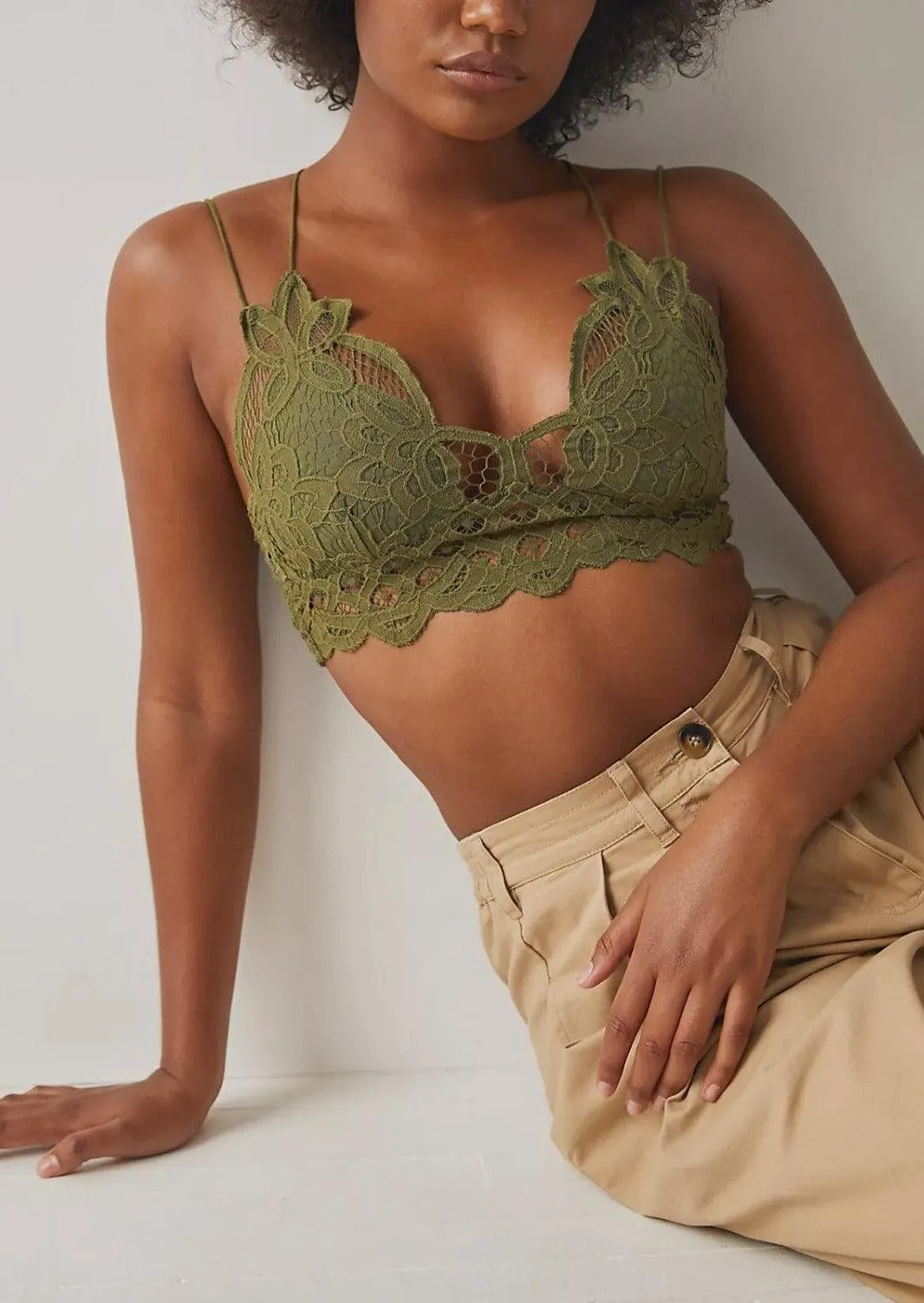 Adella Bralette in Avocado