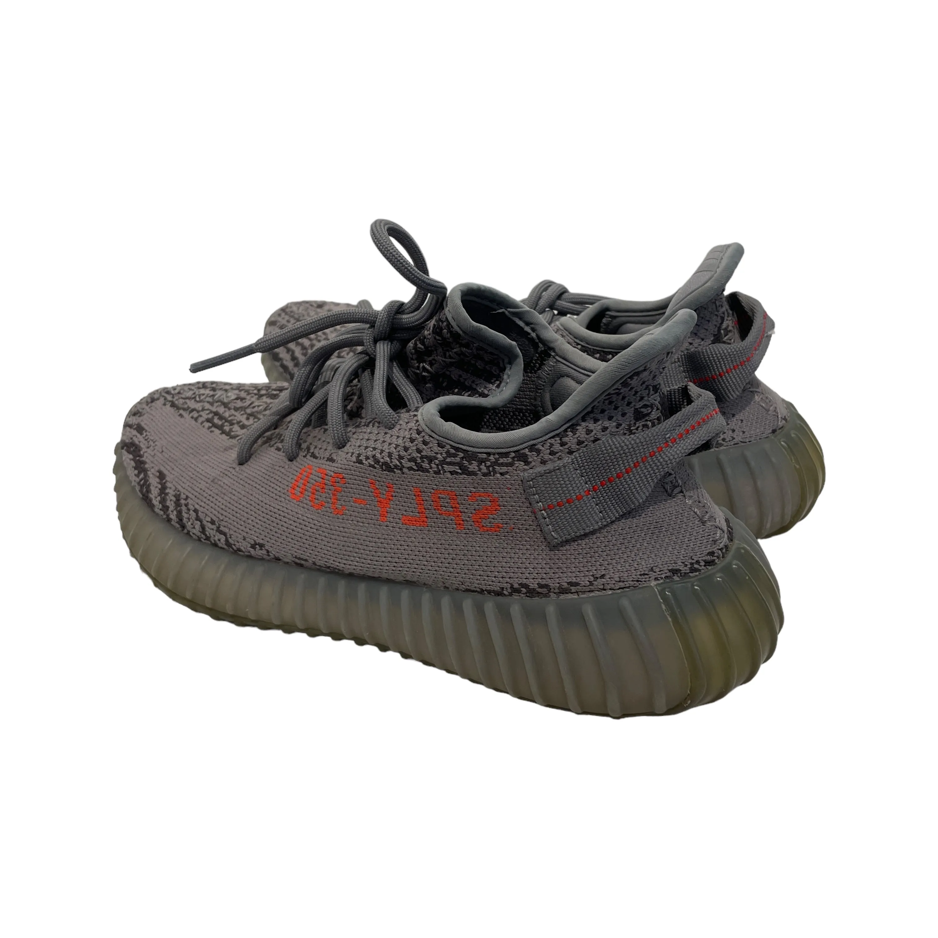 adidas/YEEZY BOOST 350 V2/Low-Sneakers/US 8.5/Stripe/Cotton/GRY/AH2203