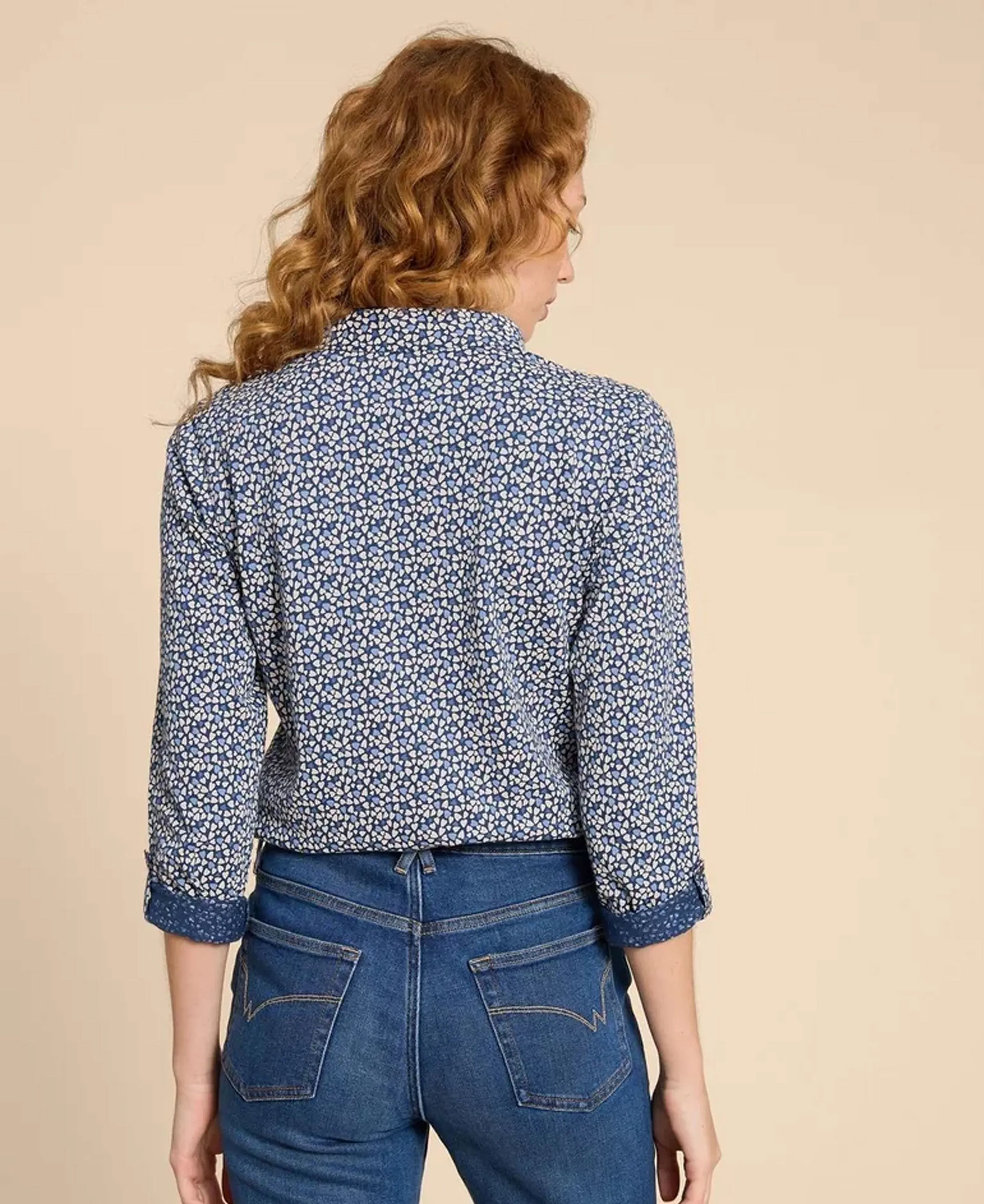 Annie Printed Shirt - Blue Print