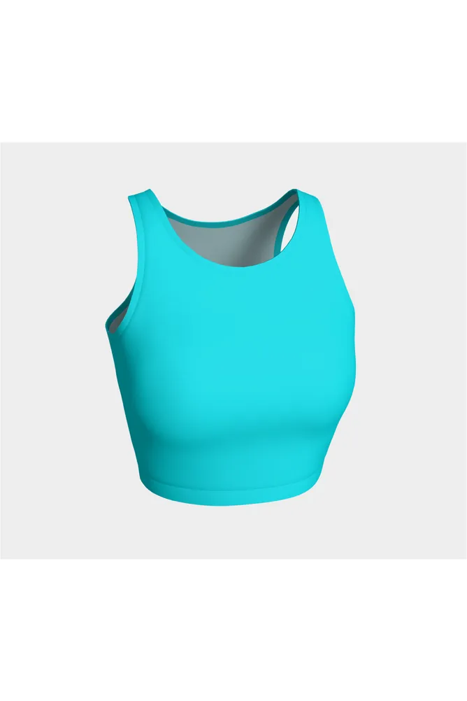 Aqua Blue Athletic Top