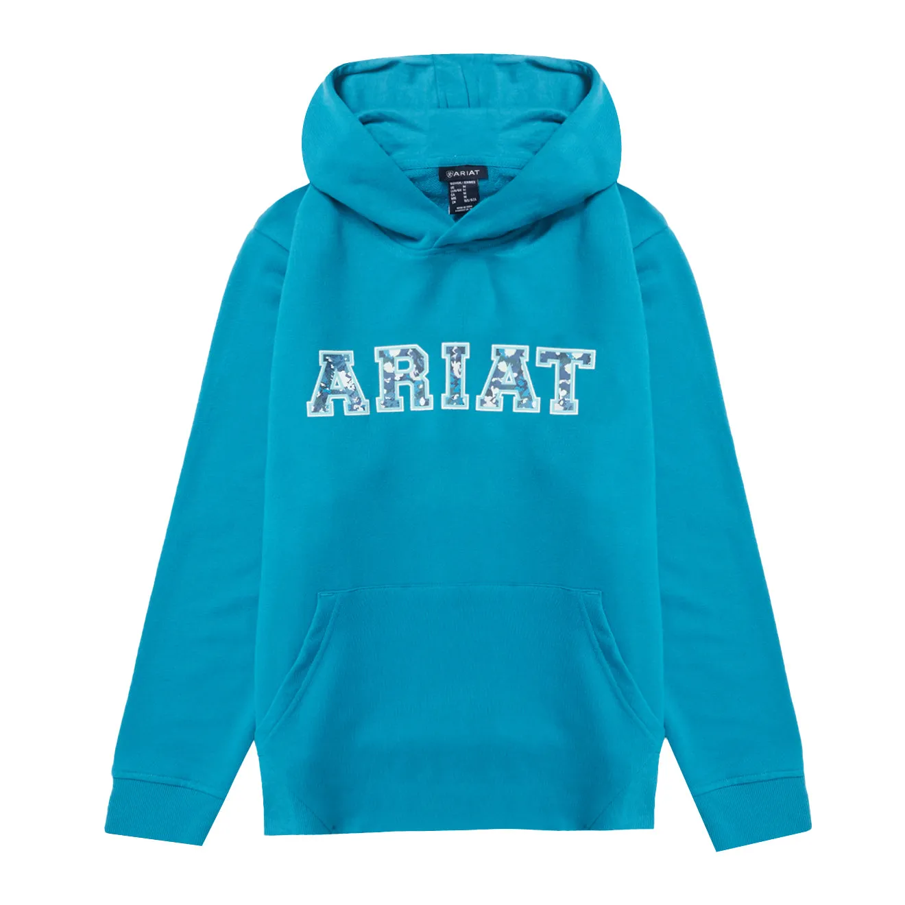 Ariat Womens 3D Logo 2.0 Hoodie Mosaic Blue