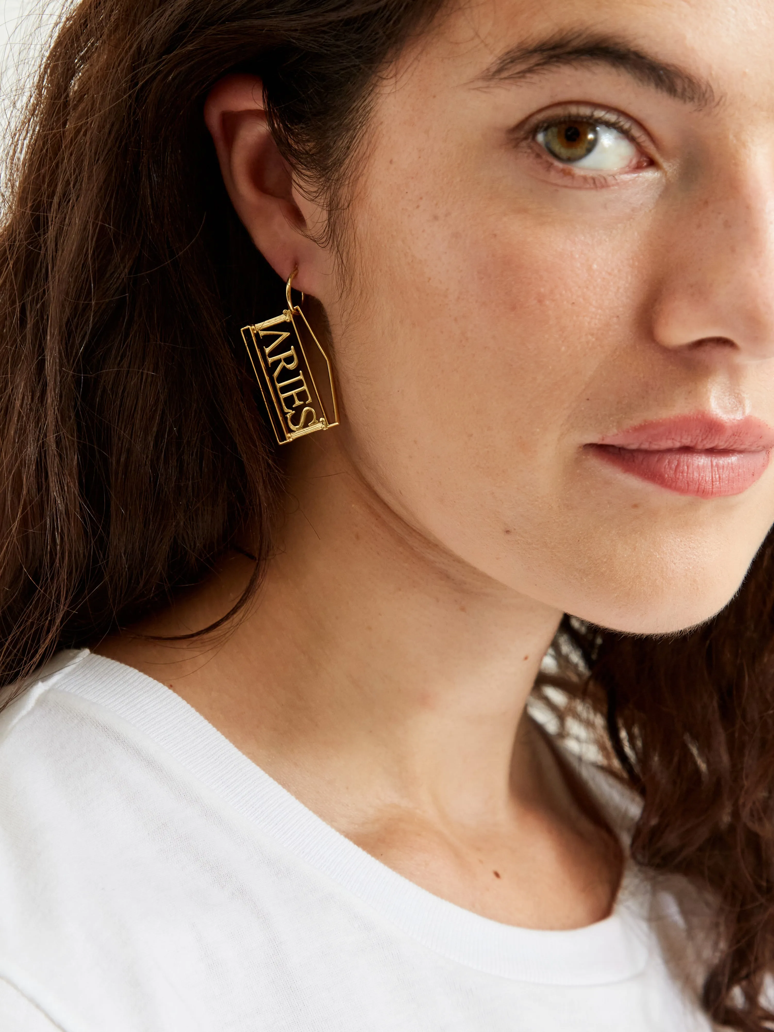 Aries Temple Earring - Gold