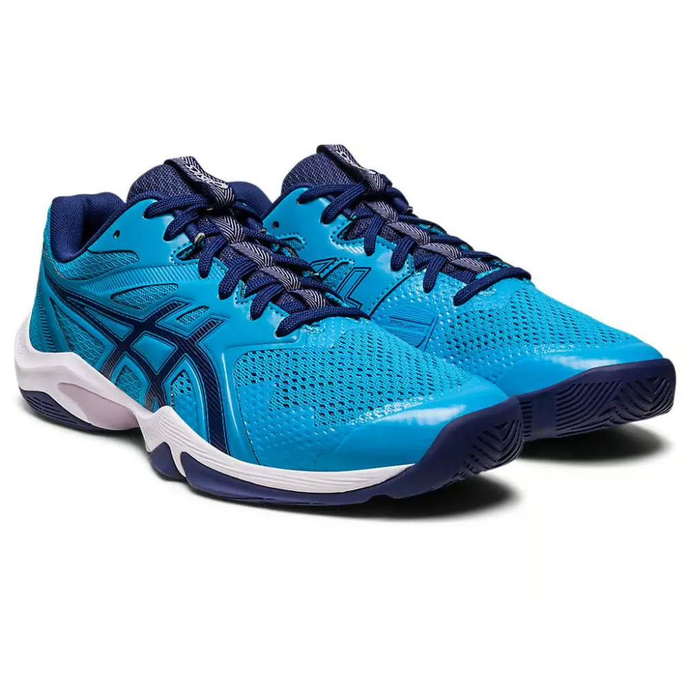 ASICS Men's Gel-Blade 8 Badminton Shoe (Island Blue/Indigo Blue)