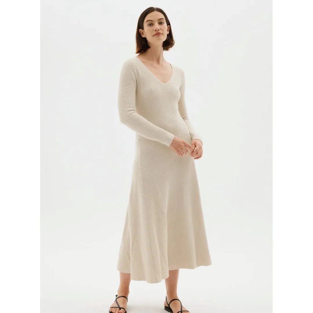 Assembly Label Gloria Knit Dress - Oat Marle