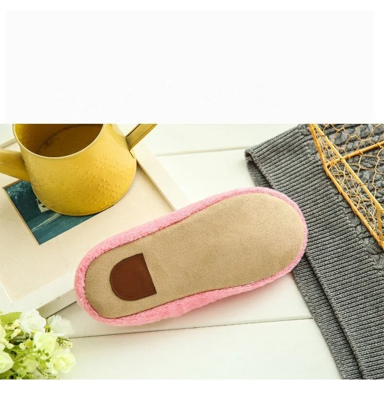 Autumn Winter Fashion Soft Sole Cotton Plush Warm Indoor Slippers for Men