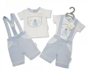 Baby Boys Cotton 2 pcs Set - Bear - NB-6 - (BIS-2098-2038)