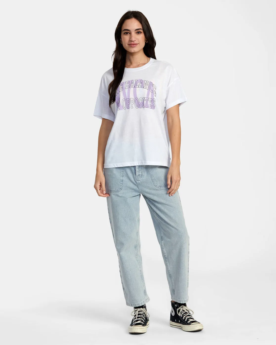 Balance Technical Oversized T-Shirt - White