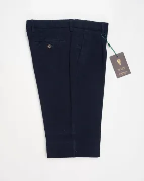 Berwich Garment Dyed Heavy Cotton Chinos / Navy