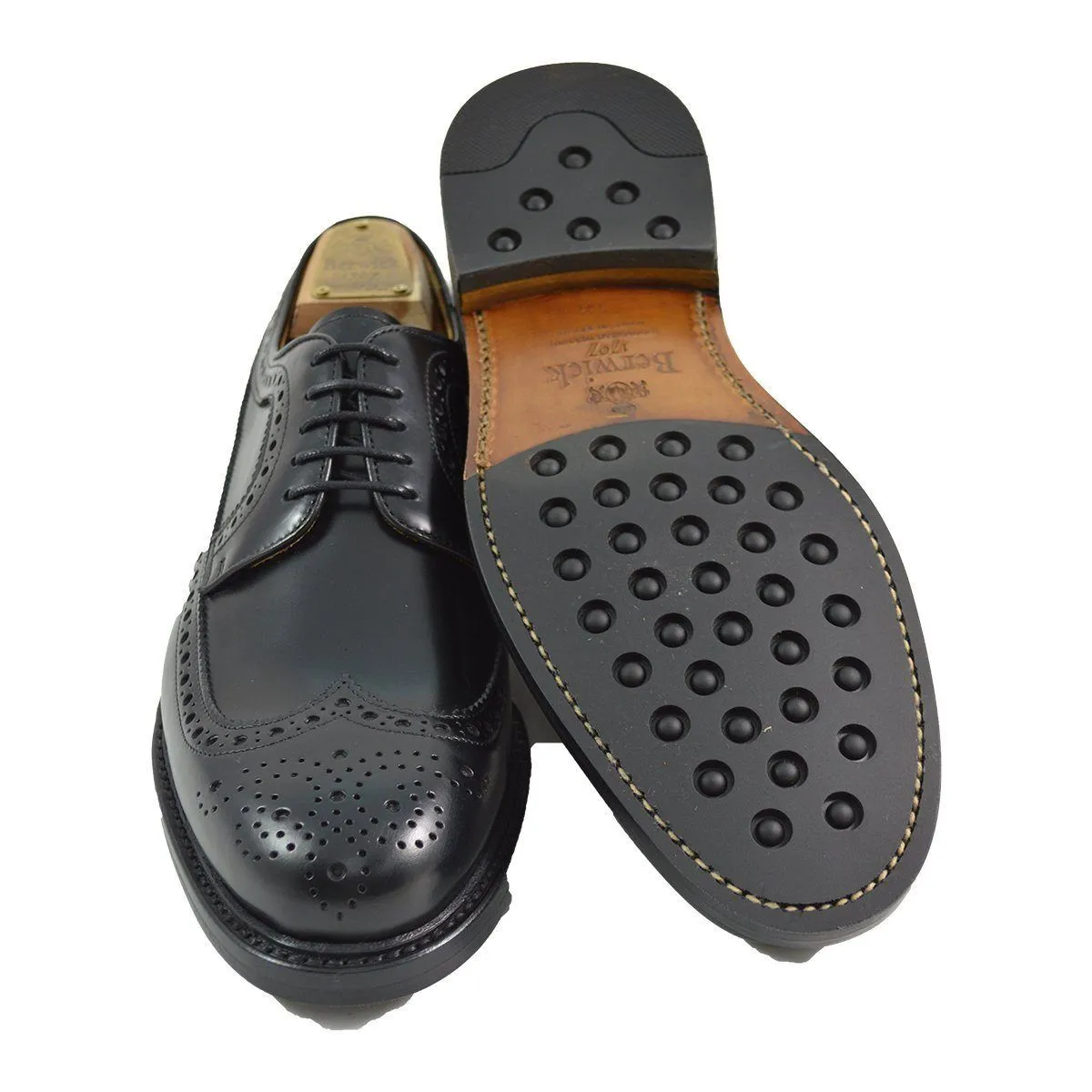 Berwick 1707 Long Wing Brogue (3681) - Black Rois