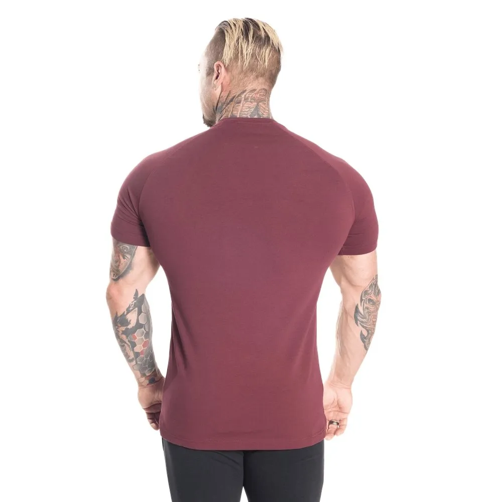 Better Bodies Gym Tapered Tee - Maroon