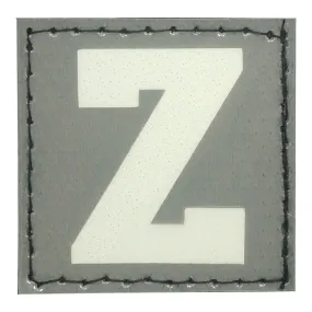 BIG LETTER Z PATCH - BLUE GLOW IN THE DARK