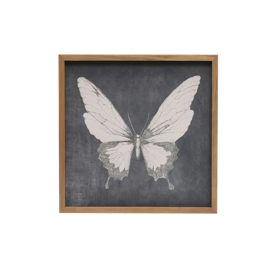 Black & White Butterfly Print