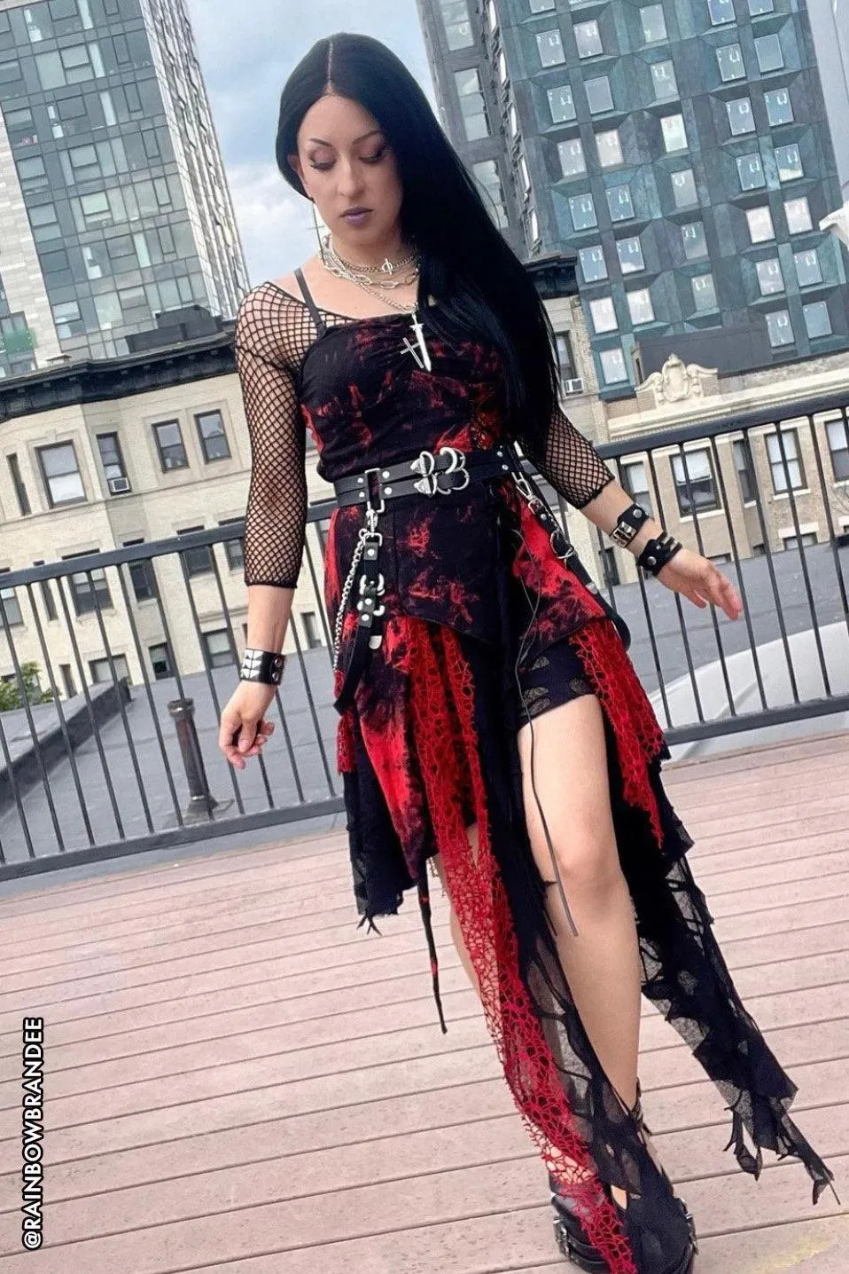 Blood Bride Distressed Punk Dress