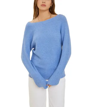 Boatneck Ribbed Sweater