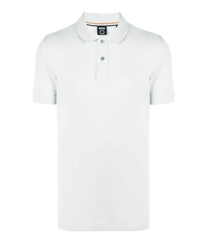 BOSS embroidered-logo cotton polo shirt