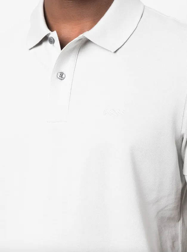 BOSS embroidered-logo cotton polo shirt