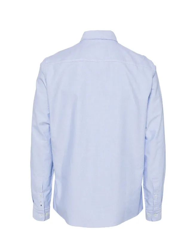 BOSS logo-embroidered long-sleeved shirt