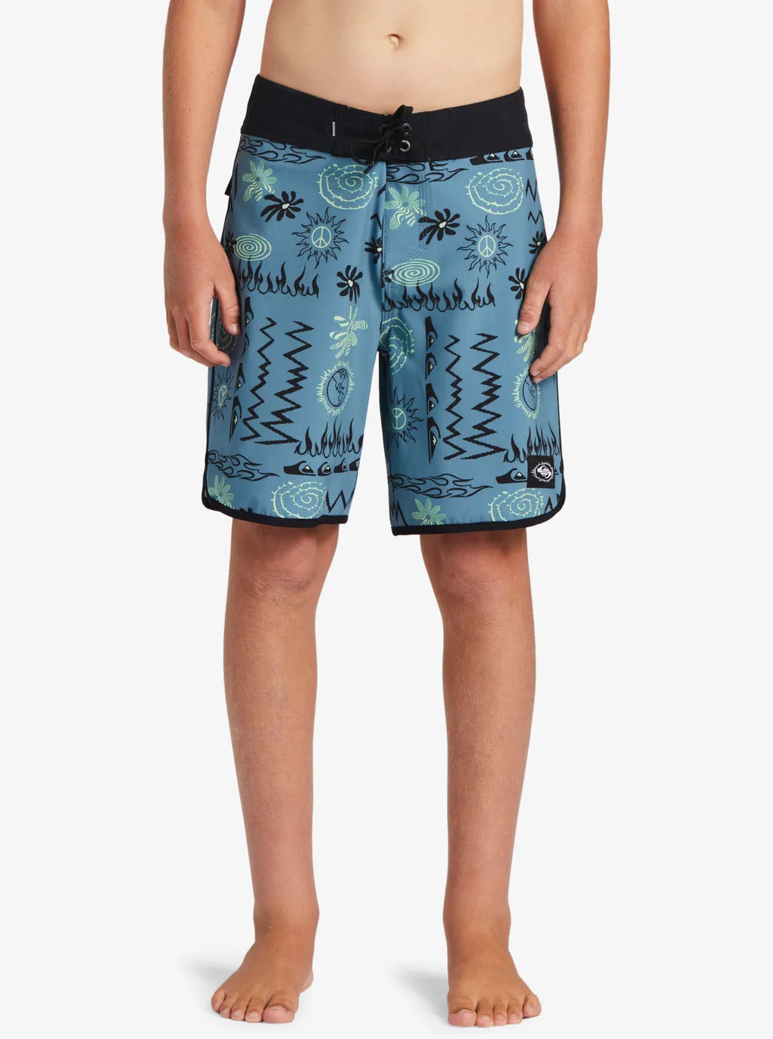 Boys 8-16 Surfsilk Radical Scallop 16 Boardshorts - Aegean Blue