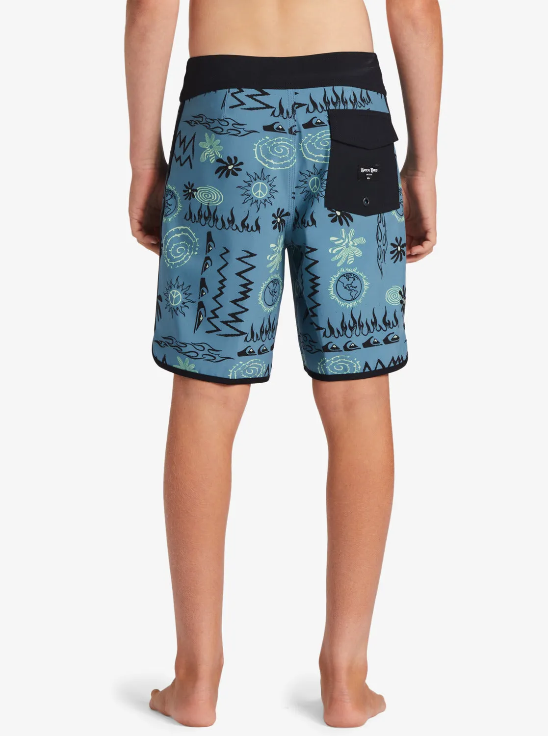 Boys 8-16 Surfsilk Radical Scallop 16 Boardshorts - Aegean Blue