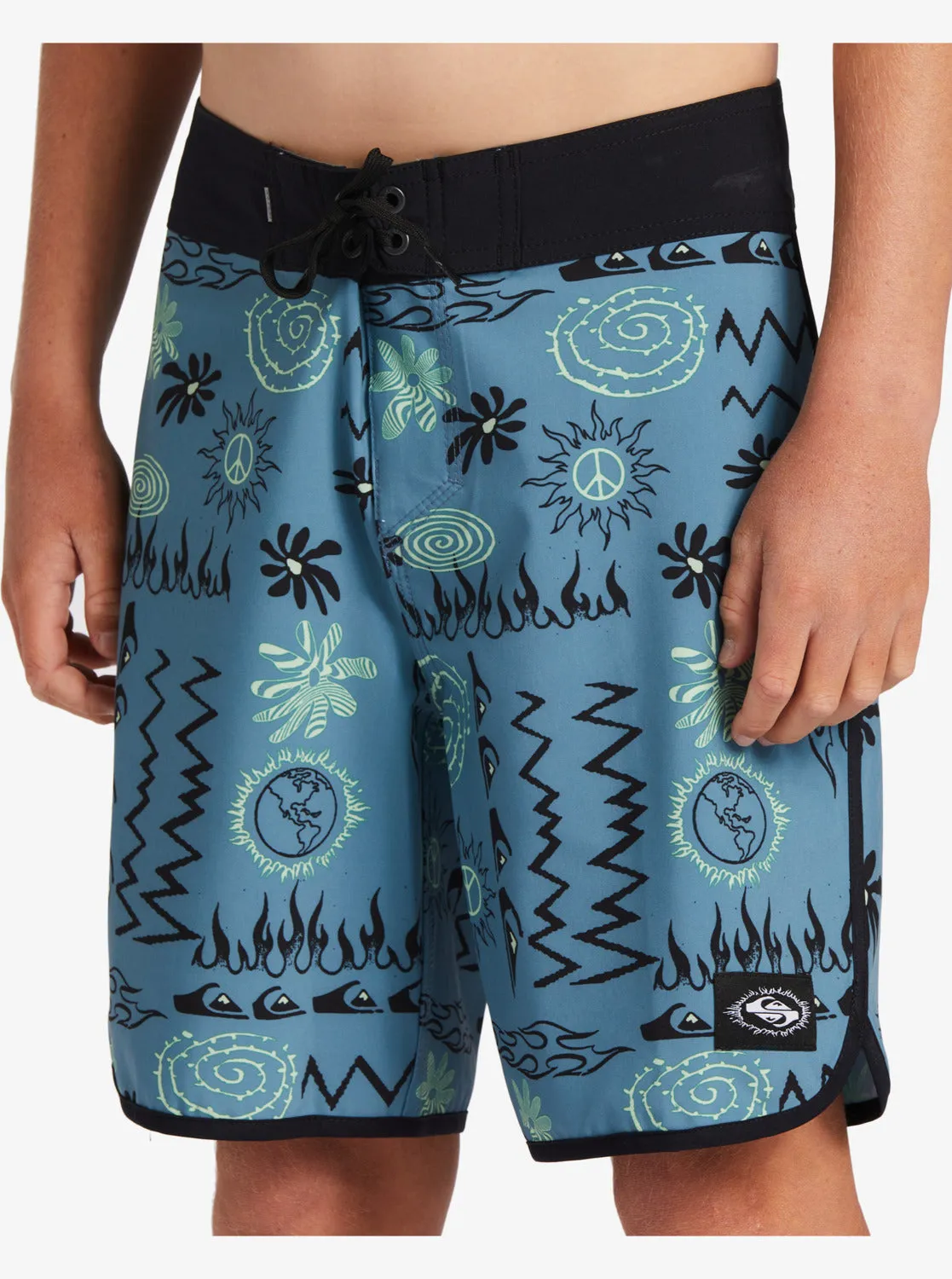 Boys 8-16 Surfsilk Radical Scallop 16 Boardshorts - Aegean Blue