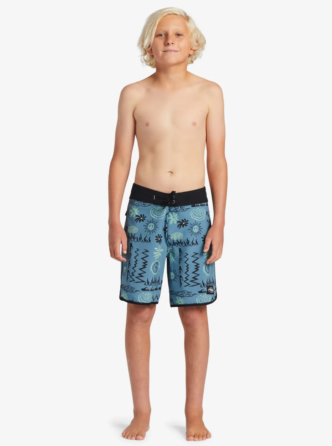 Boys 8-16 Surfsilk Radical Scallop 16 Boardshorts - Aegean Blue