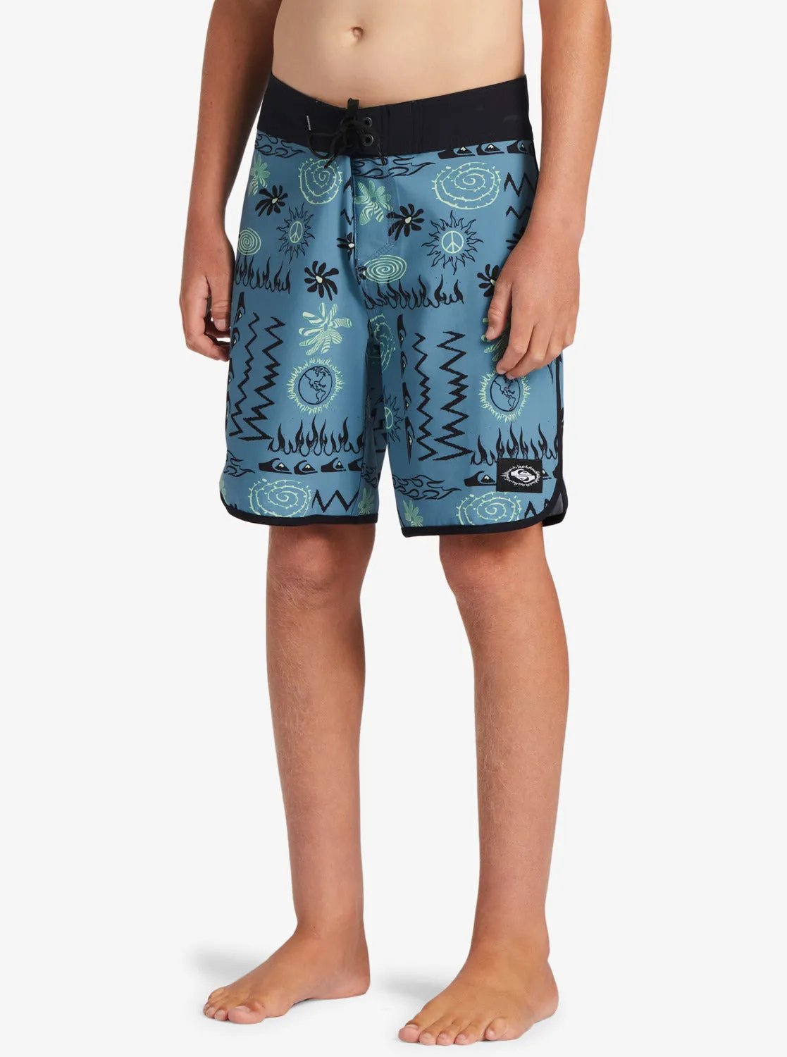 Boys 8-16 Surfsilk Radical Scallop 16 Boardshorts - Aegean Blue