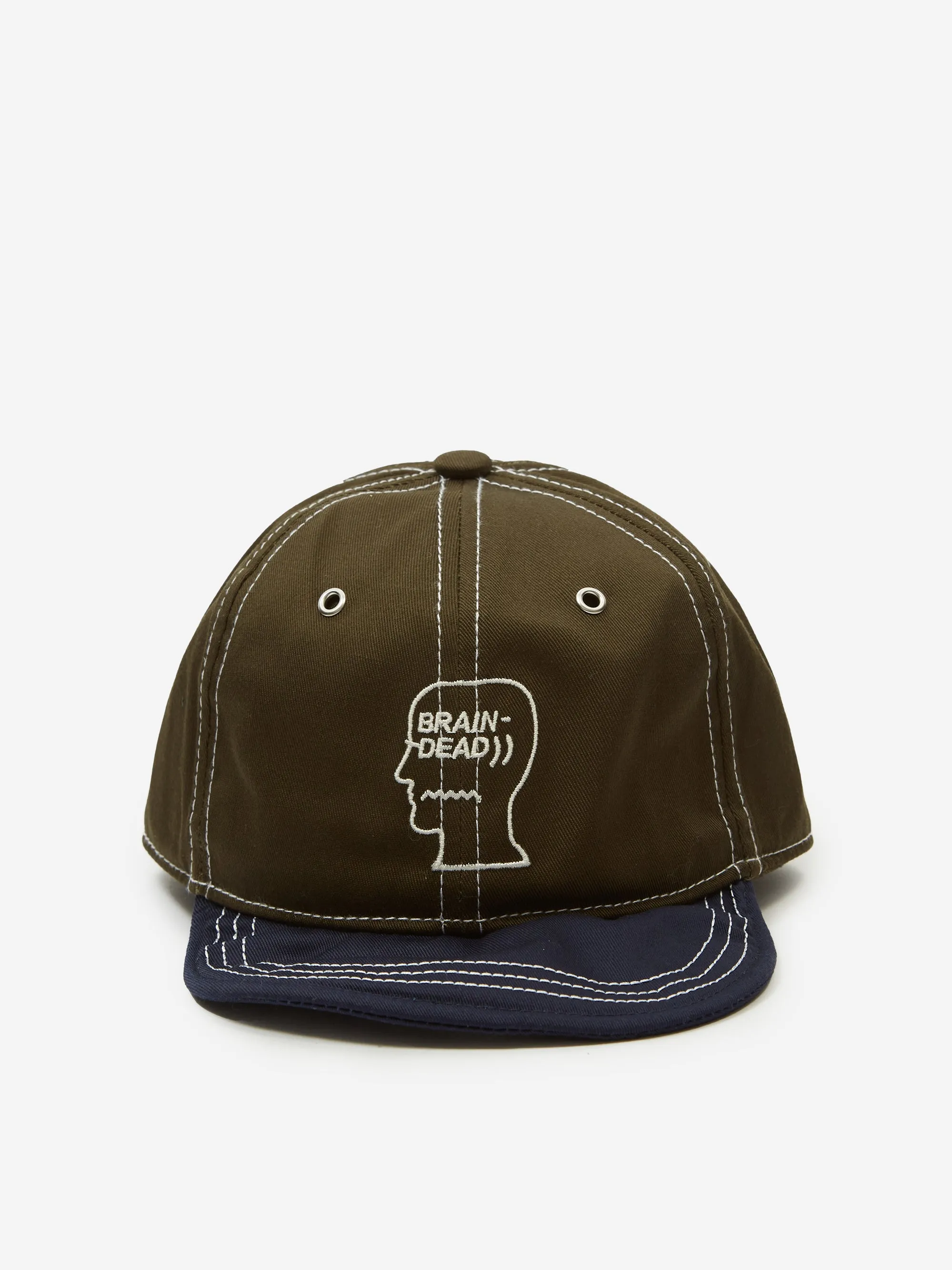 Brain Dead Wire Brim 6 Panel Hat - Forest Green