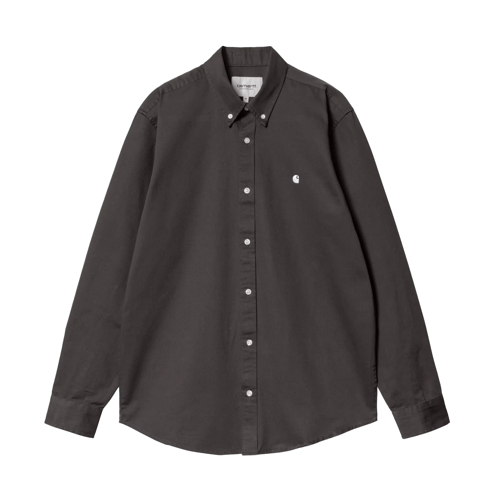 Carhartt WIP L/S Madison Shirt Charcoal/White