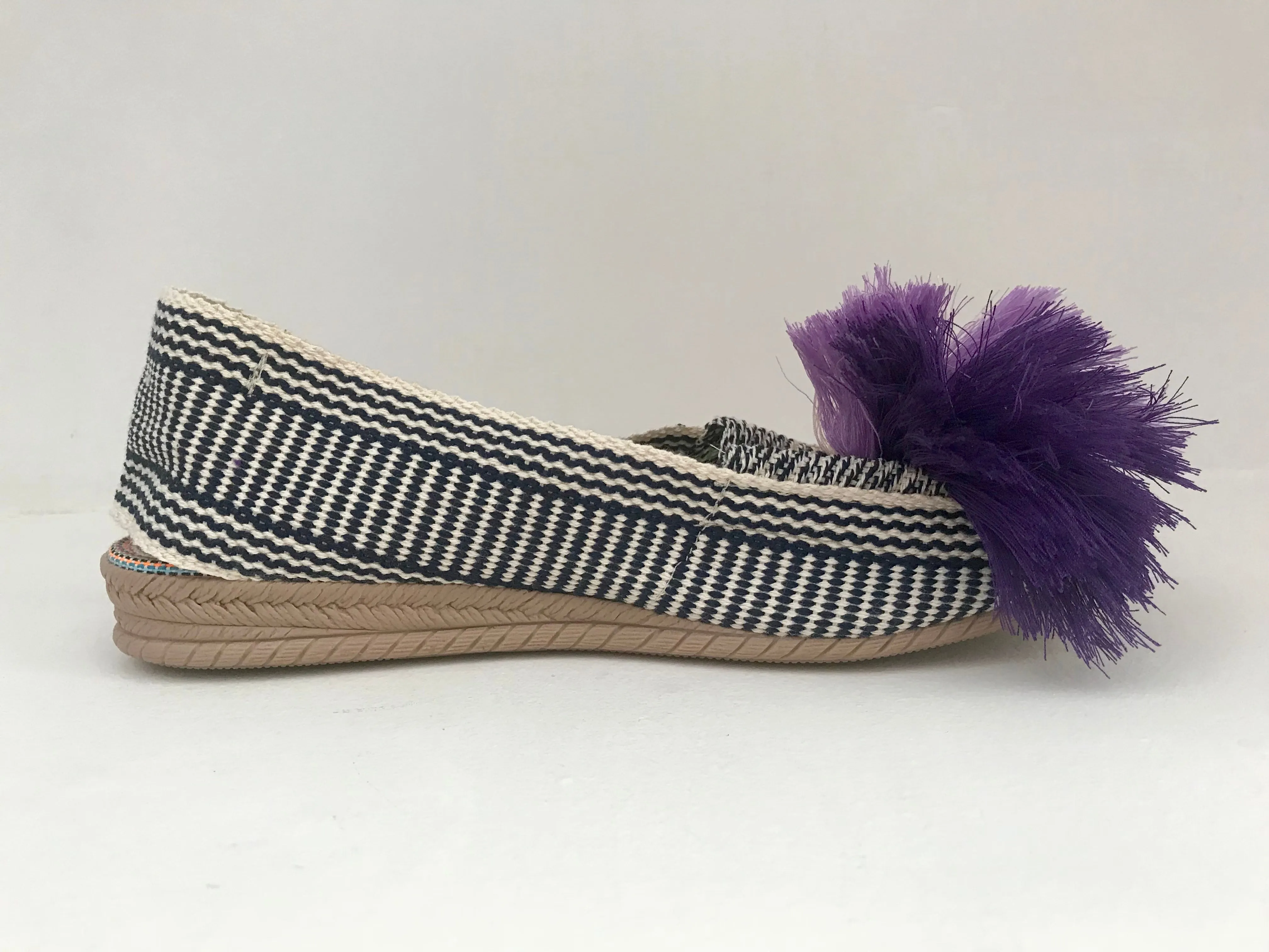 Casa de Vera Alaya Pom-Pom Espadrillas - Pink and  Lavander