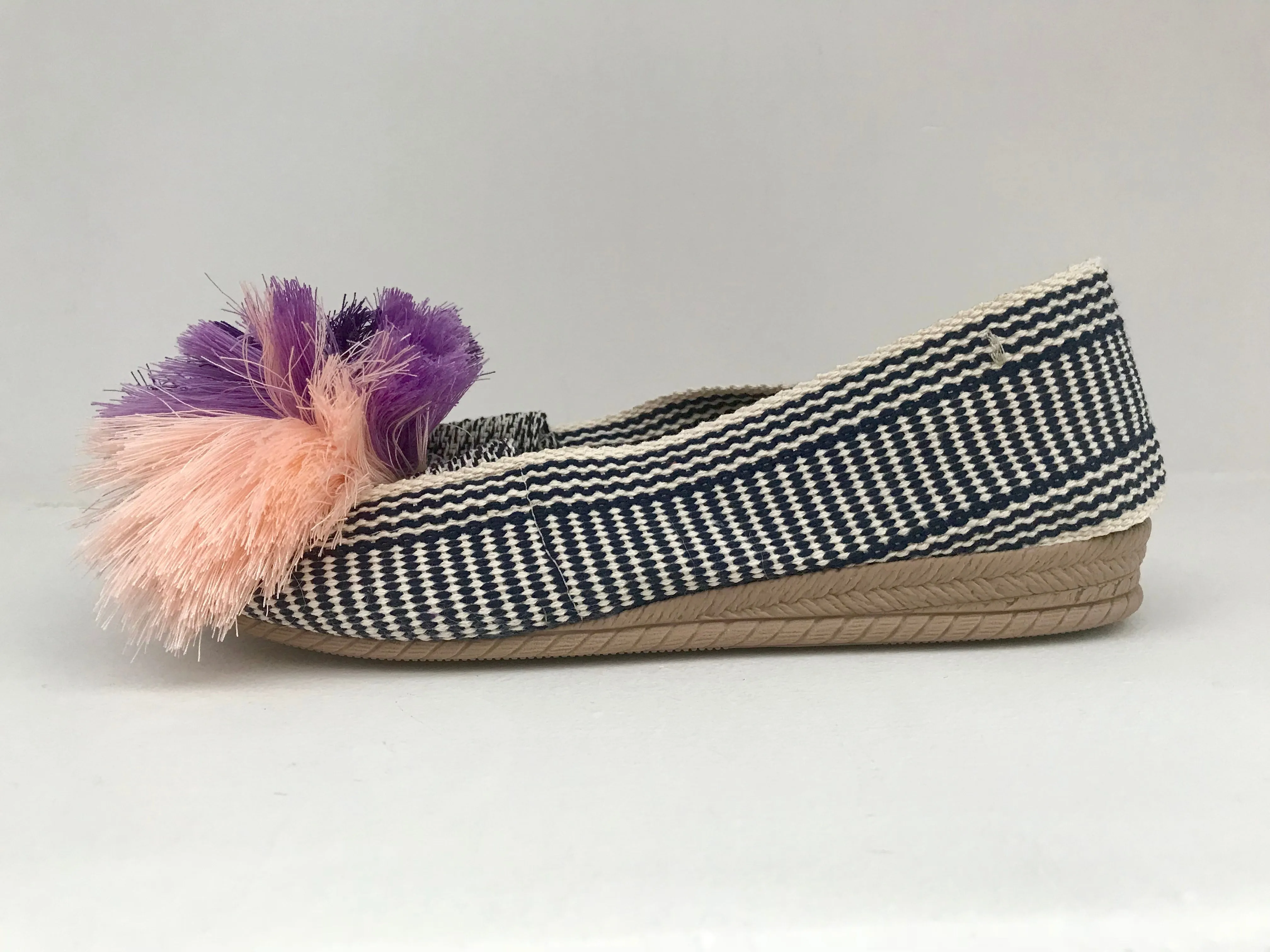 Casa de Vera Alaya Pom-Pom Espadrillas - Pink and  Lavander