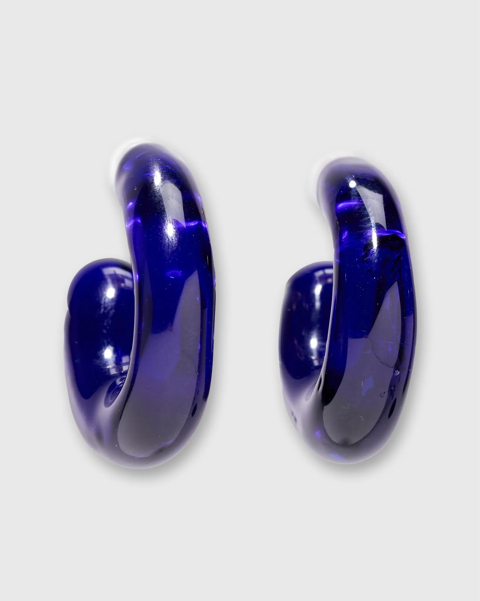 Cascais Hoop Earrings in Deep Blue