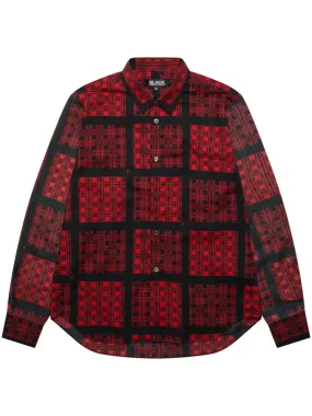 Check-Print Long-Sleeve Shirt