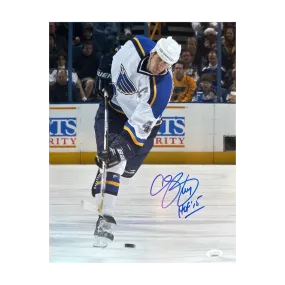 Chris Pronger St Louis Blues Autographed 11x14 Photo w/ "HOF '15" Inscription - JSA COA