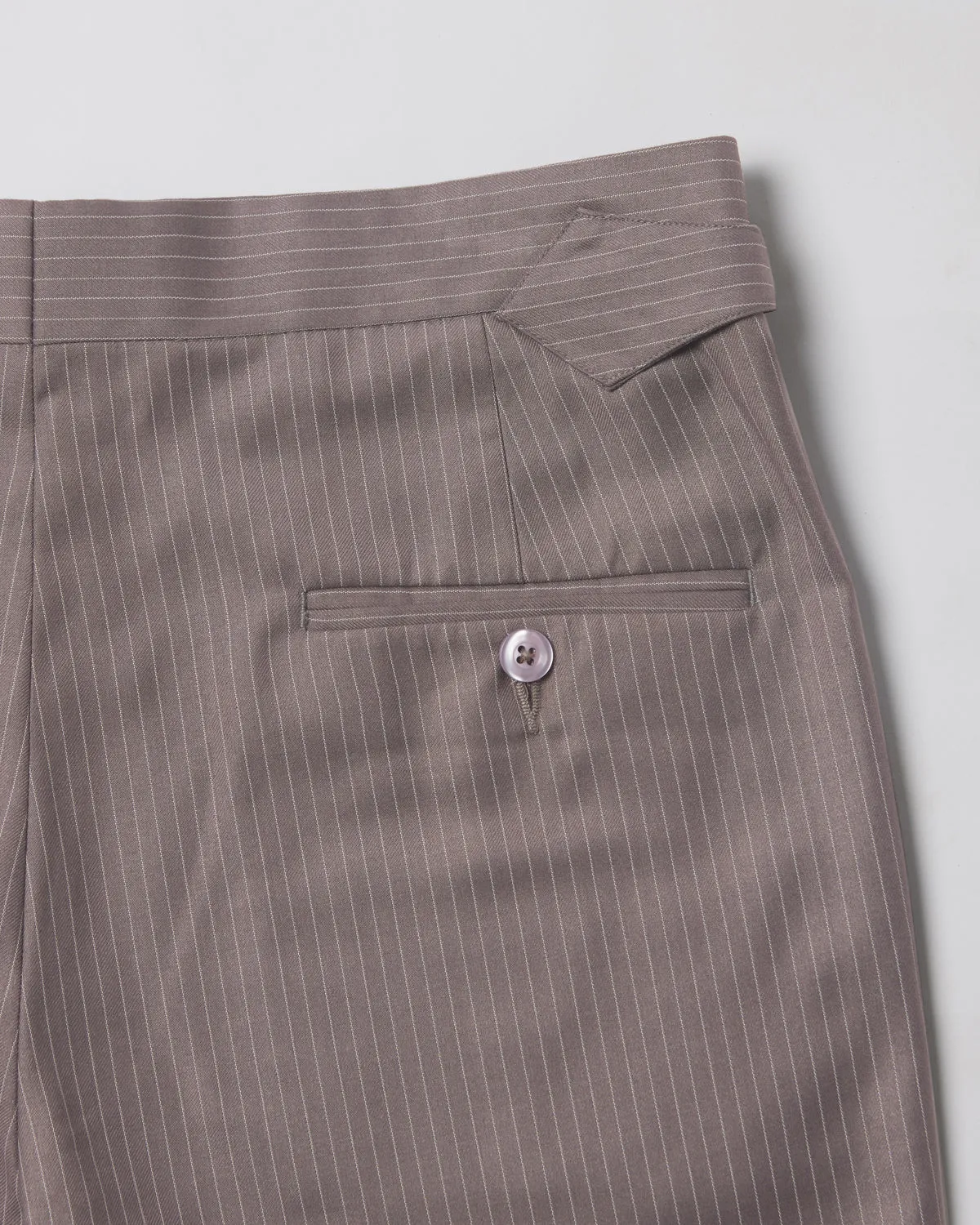 Concord Striped Neapolitan Dress Pants - Grey