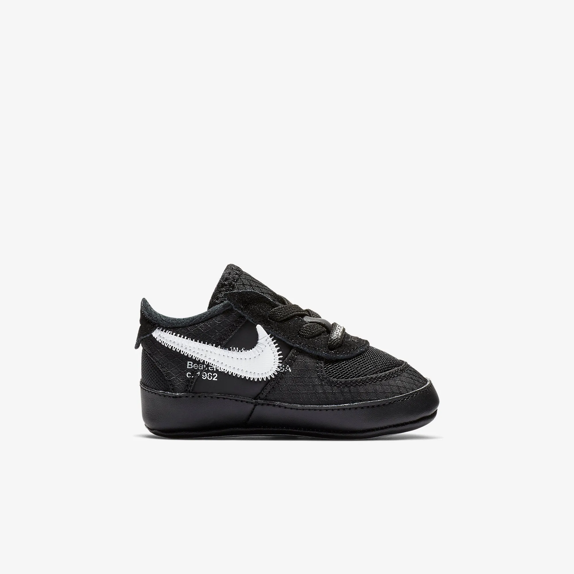 (Crib Bootie) Nike Air Force 1 Low x Off-White 'Black' (2018) BV0854-001