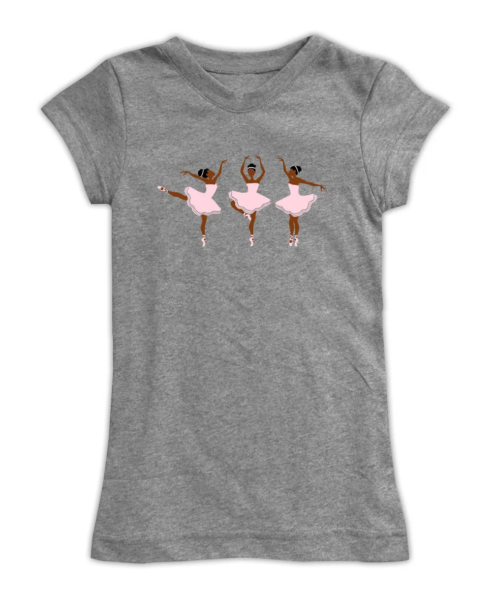 'Dark Skin Ballerinas' Fitted Tee