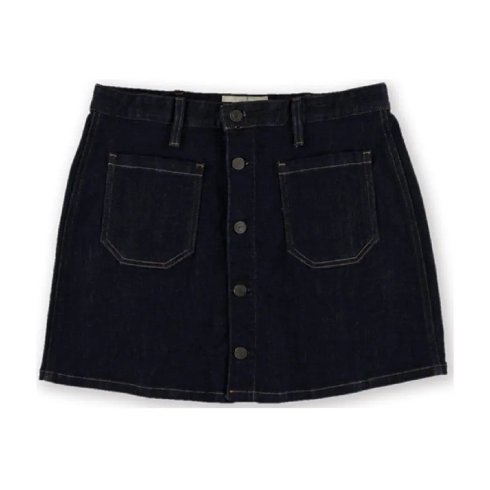 Denim & Supply Ralph Lauren Button-Front Denim Skirt, Black, 26