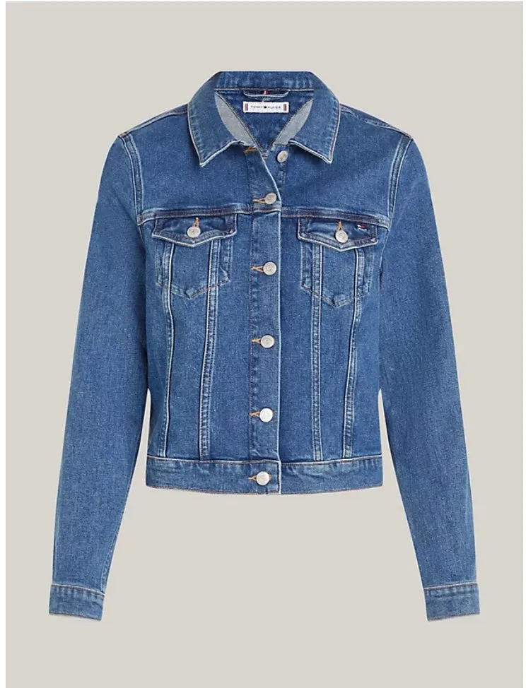 DENIM SLIM JACKET MEL