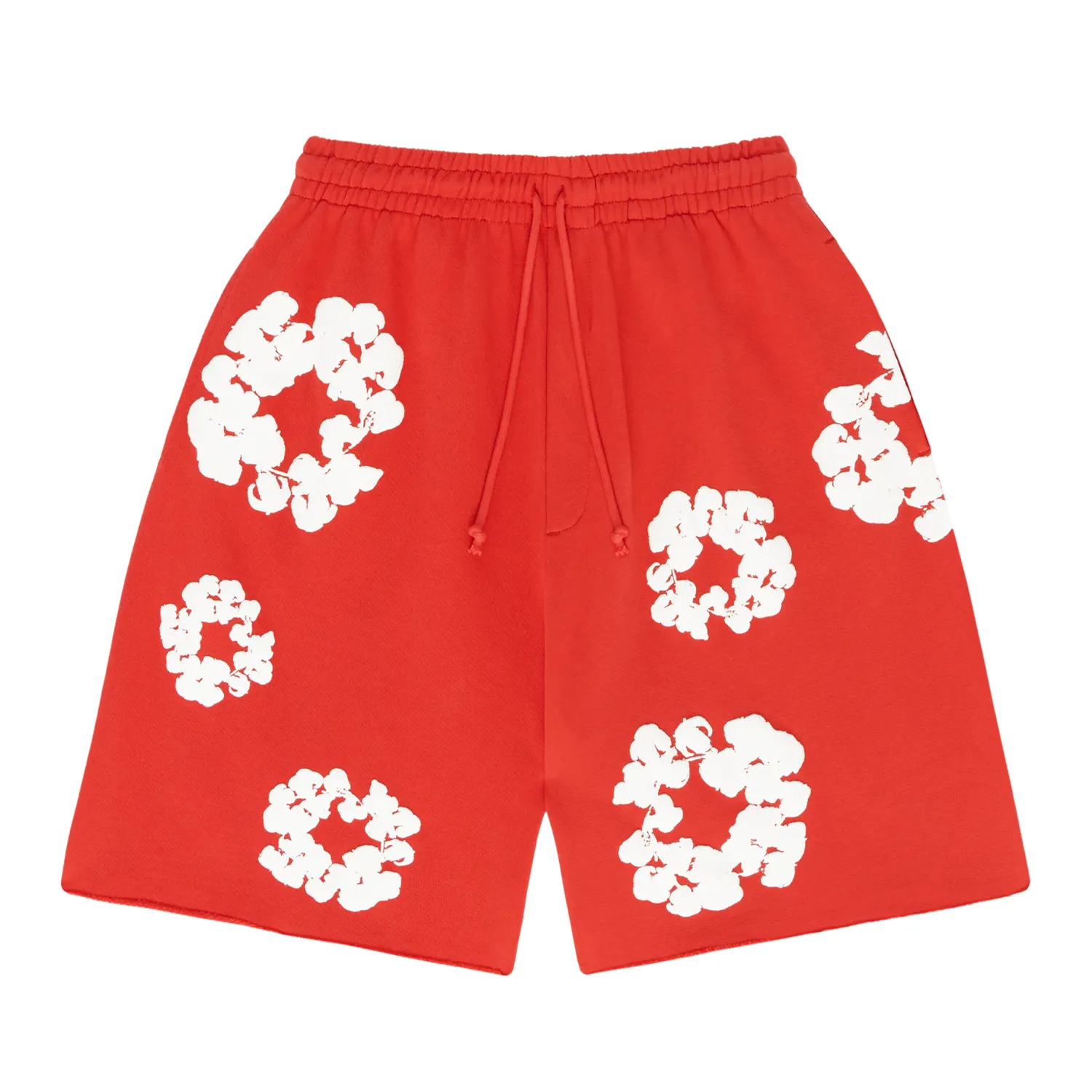 Denim Tears Cotton Wreath Shorts Red