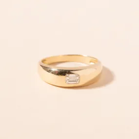 Diamond Baguette in Gold Ring