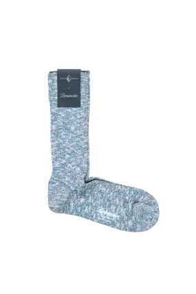 Drumohr Blue Cotton Socks