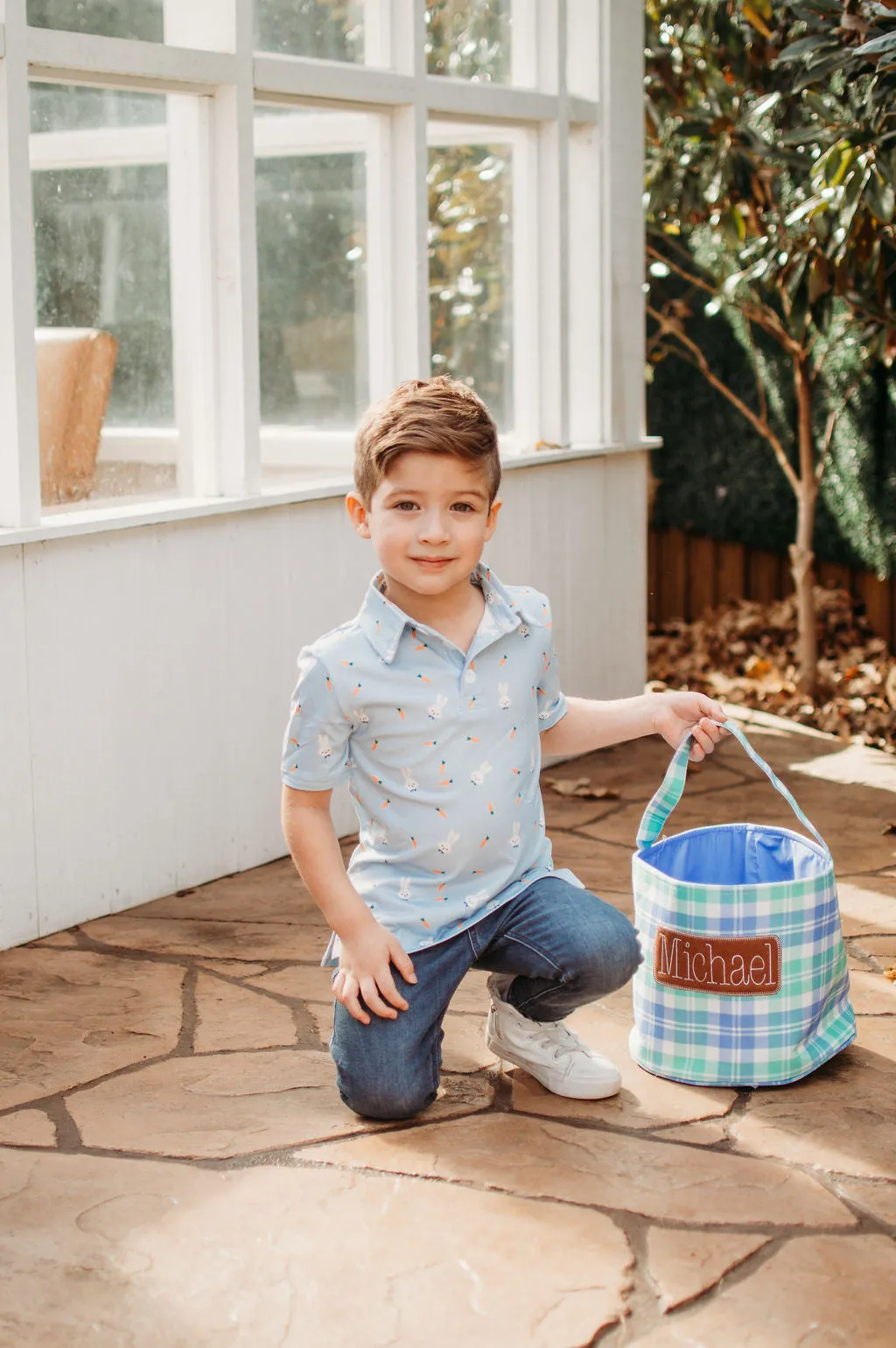 Easter Basket - Easter Plaid