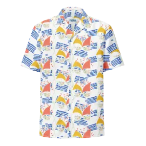 Greek Sailing Hawaiian Unisex button shirt