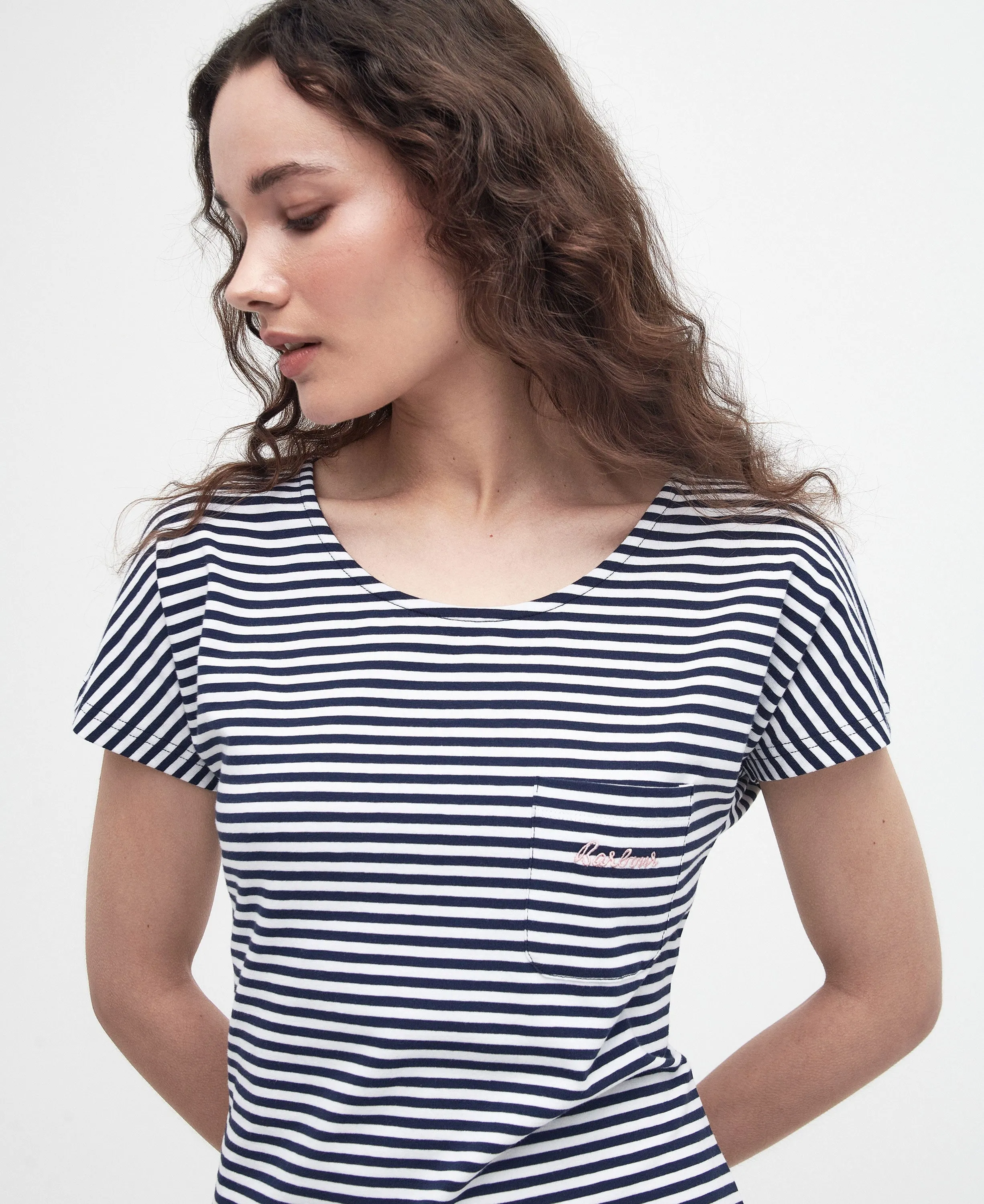 Harewood Stripe Dress - Navy Multi Stripe