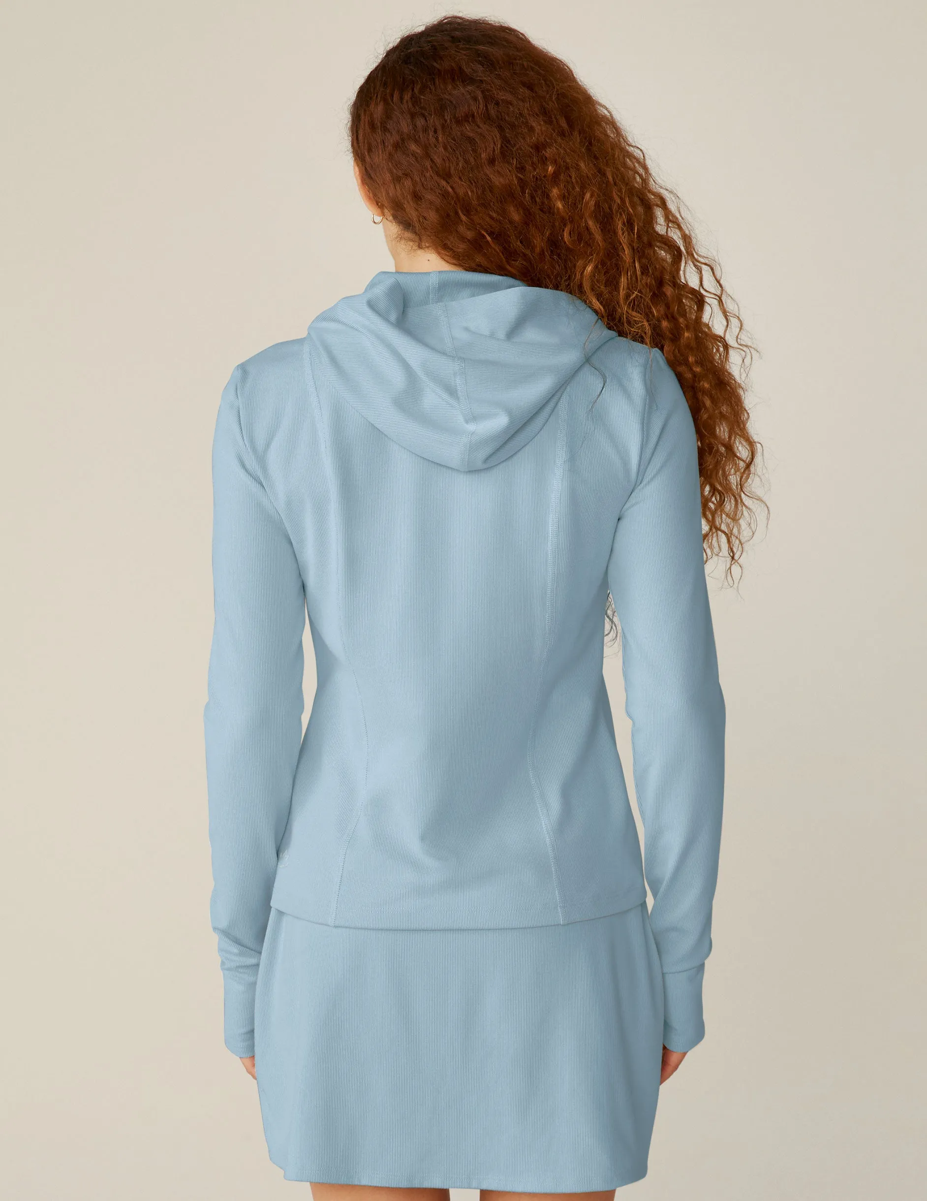 Heather Rib Morning Jog Hoodie