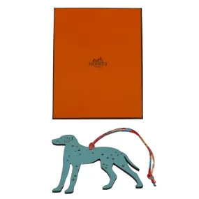 HERMÈS Labrador Dog Bag Charm - Blue