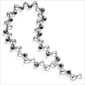 Icona Black Onyx 18 Necklace in Sterling Silver