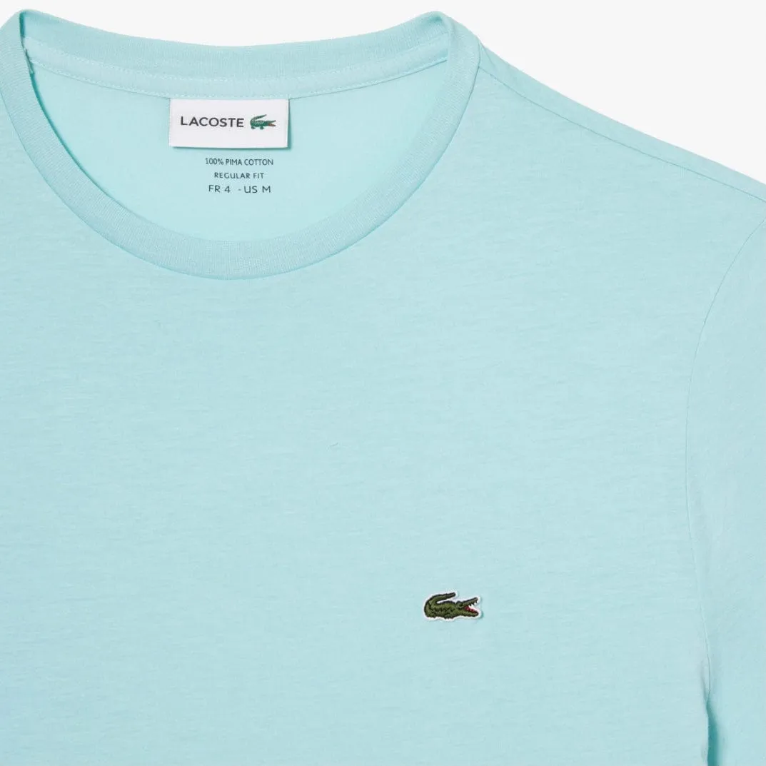 Lacoste Crew Neck Pima Cotton Jersey T Shirt (Mint Green) TH6709-51