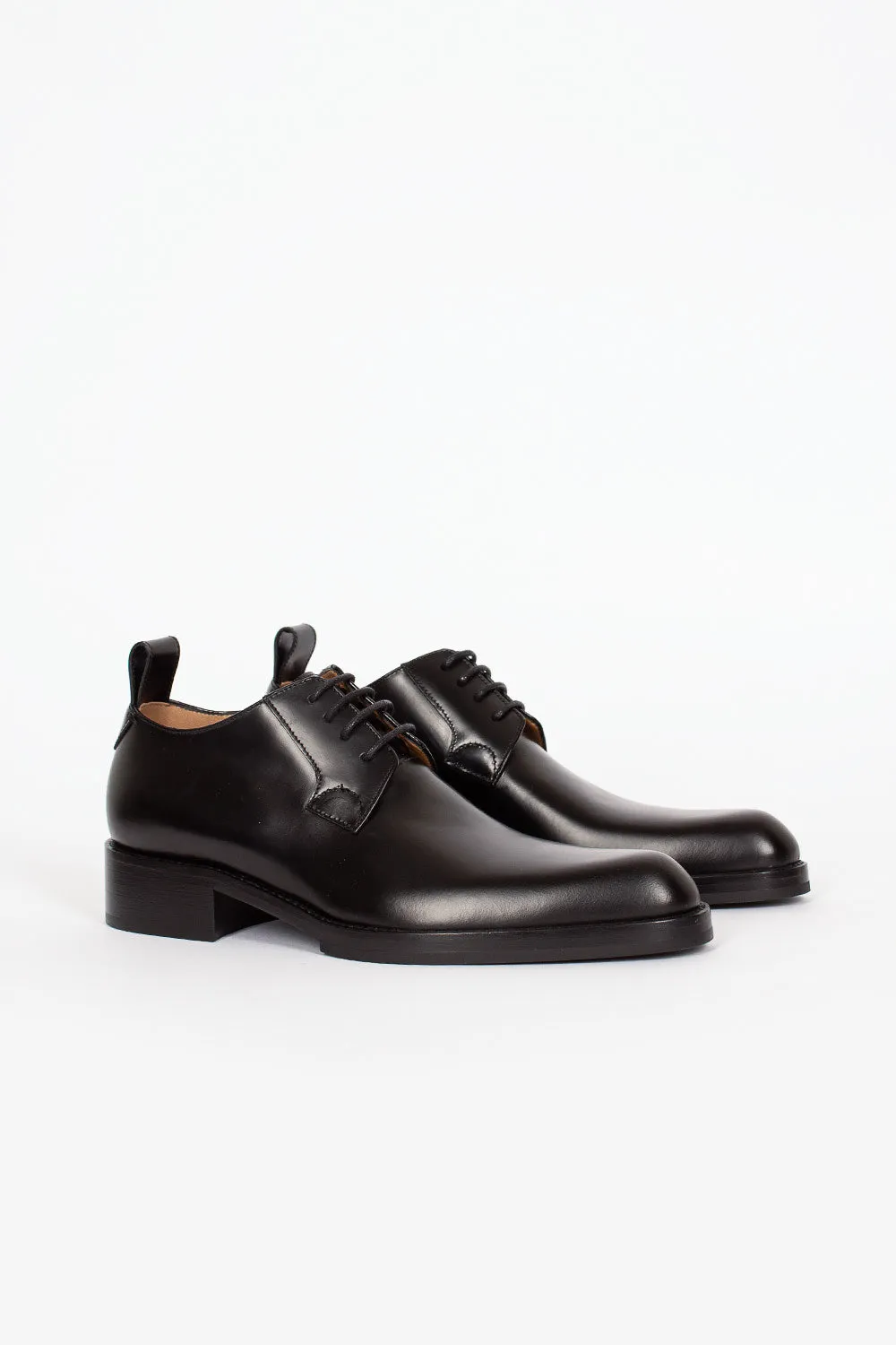 Leather Derby Shoes Black